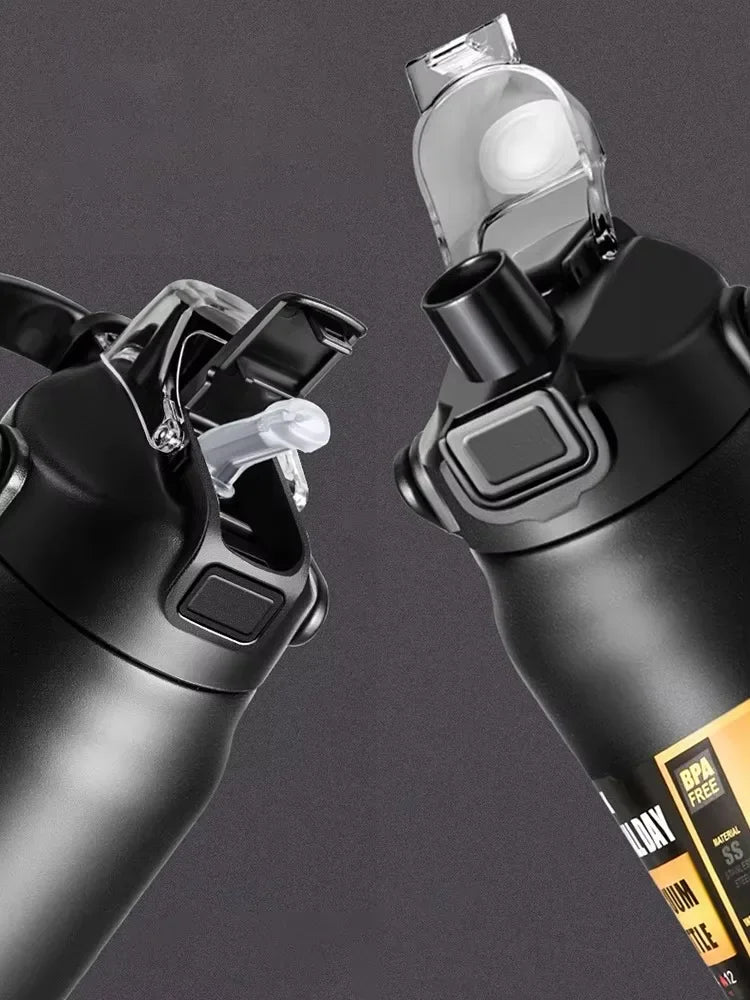 304 Stainless Steel Thermal Mug – Portable Vacuum Insulated Tumbler for Hot & Cold Drinks, Sports Water Bottle with Straw